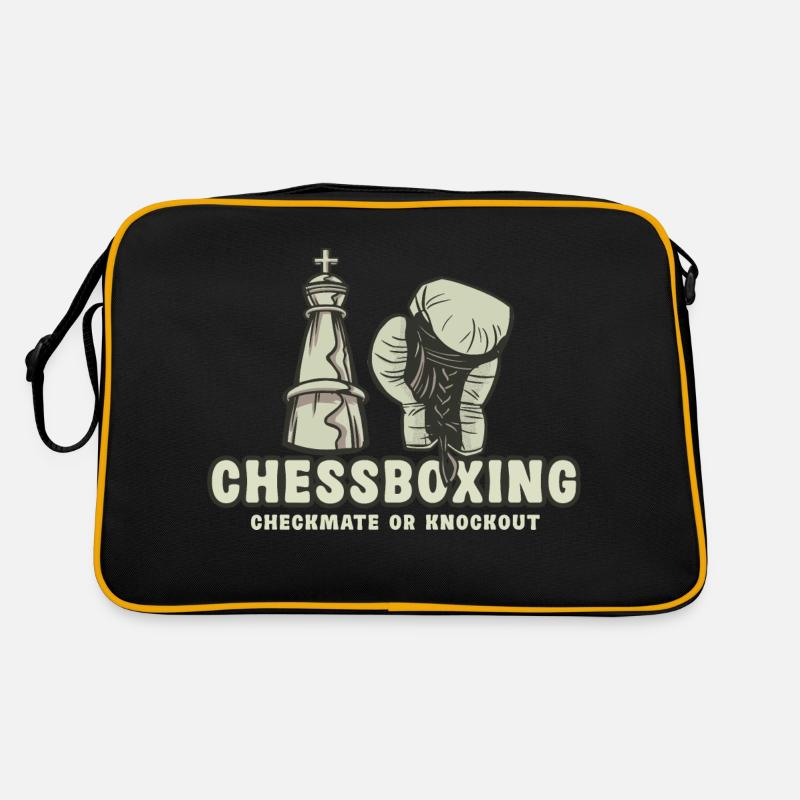 Schachboxen - Schachmatt Oder Knockout Schachboxen Retro Tasche