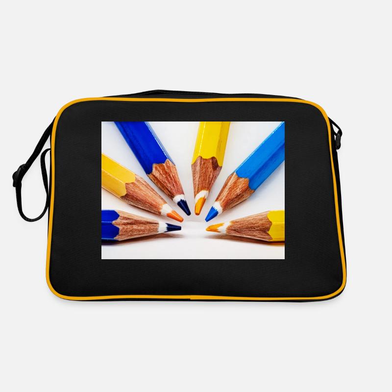 Crayons de couleur Sac Retro