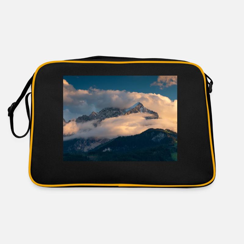 Alpspitze dans les nuages Sac Retro
