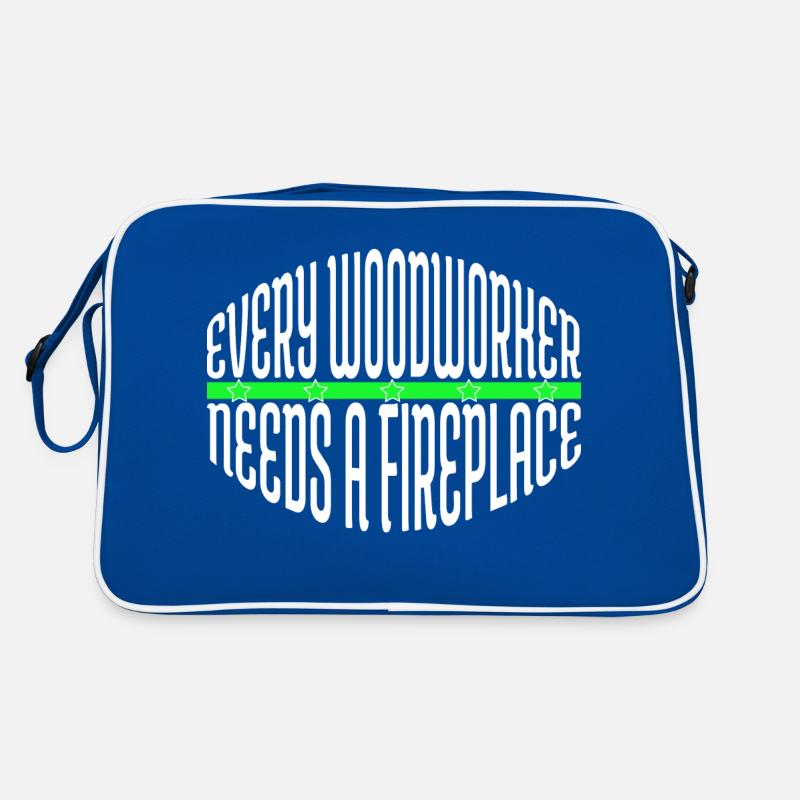 chop wood apprentice tree woodcutter cool present Retro Tasche