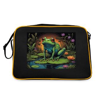 grenouille - Sac Retro - noir/or - Dos