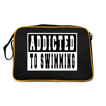 bicycle swim hoodies and sweatshirts statement - Retro Tasche - Schwarz/Gold - Hinten