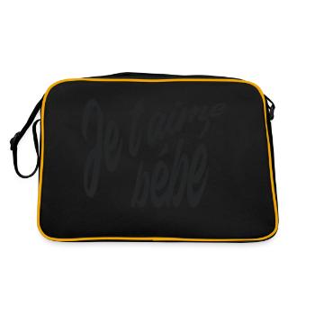 Je t'aime bébé - Sac Retro - noir/or - Dos
