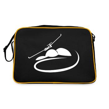 Avion léger Avion planant Pilote ultra léger - Sac Retro - noir/or - Dos