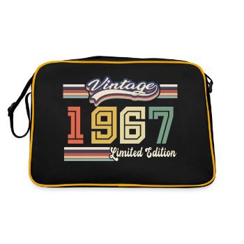 Tolles Geburtstagsgeschenk 1967 seit 1967 kam - Retro Tasche - Schwarz/Gold - Hinten