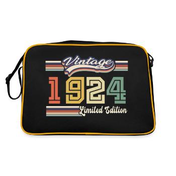 1924 Birthday Gift Awesome Since 1924 Came - Retro Bag - black/gold - Back