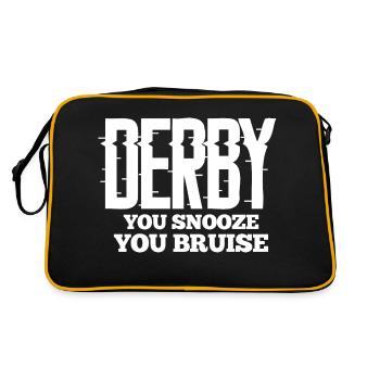 You Snooze You Bruise - Funny Derby Lover Demo - Retro Bag - black/gold - Back