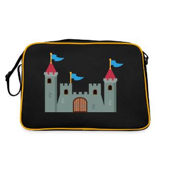 Castle - Retro Bag - black/gold - Back