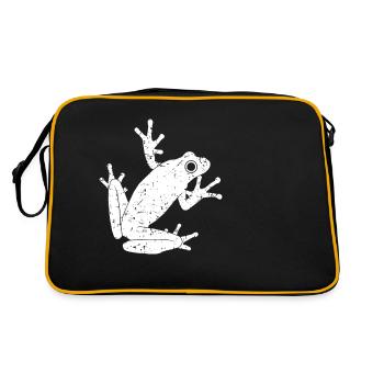 Frosch - Retro Tasche - Schwarz/Gold - Hinten