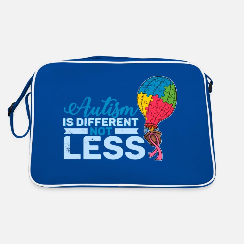 Autism is different not less Autist Puzzleteil Retro Tasche