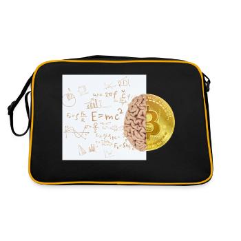 Crypto Brain 2 Bitcoin BTC ETH - Retro Bag - black/gold - Back
