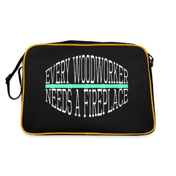 Tronçonneuse Grappin Amériques Tronçonneuse Génial Menuisier - Sac Retro - noir/or - Dos