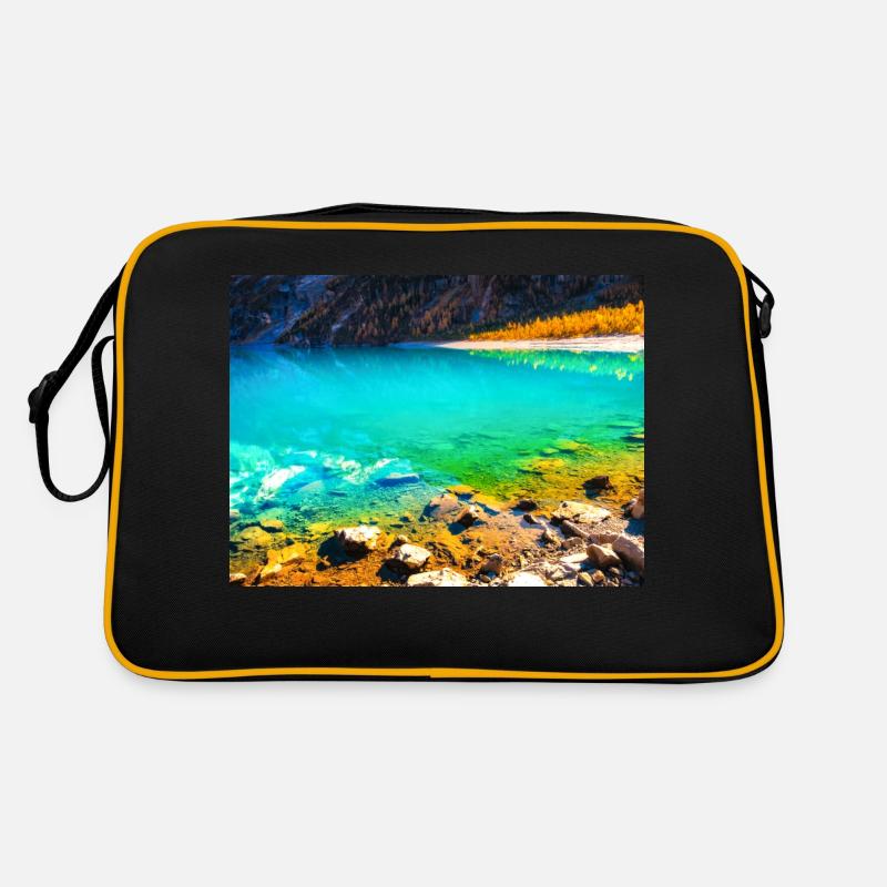HERBST SEE - Retro Tasche - Schwarz/Gold