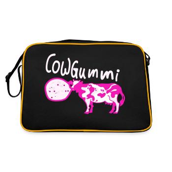 Cow Chewing Gum Cows - Retro Bag - black/gold - Back
