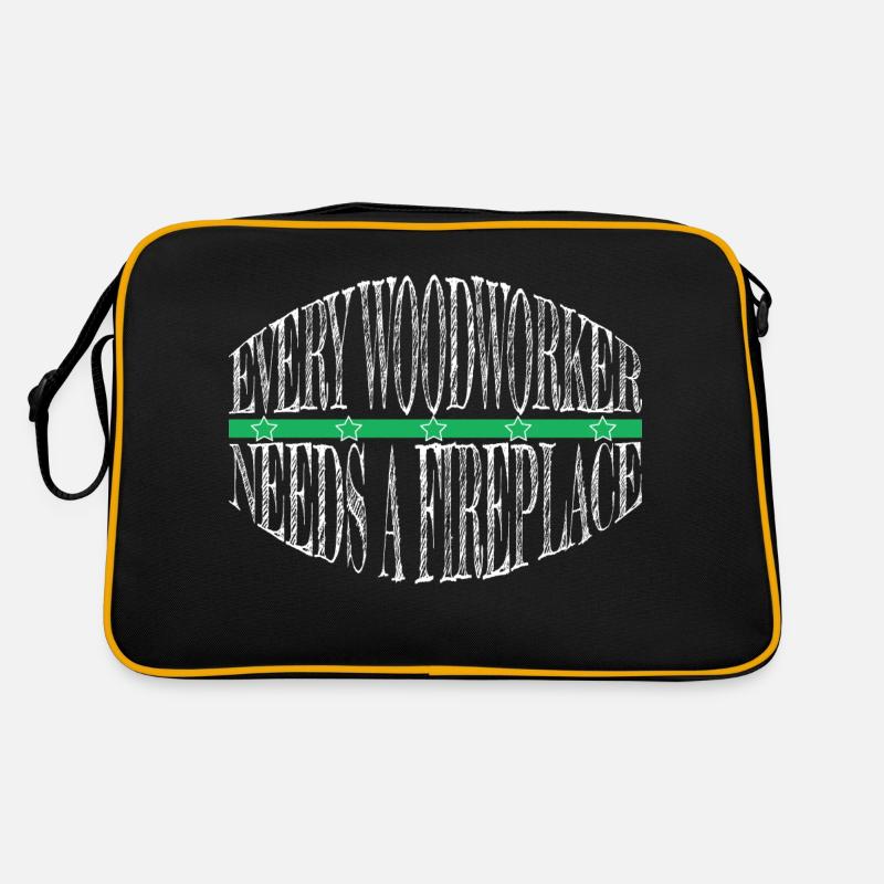 lumberman construction carpenter union carpenter Retro Bag