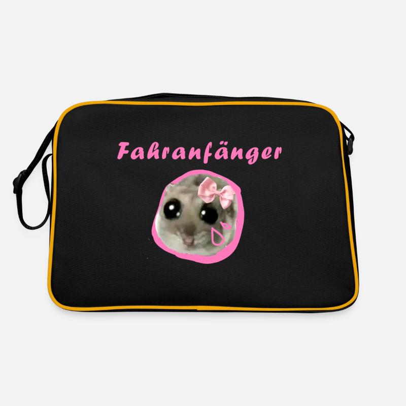 fahranfänger,hamster,fahrschule Retro Tasche