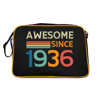 Awesome since 1936 - Sac Retro - noir/or - Dos