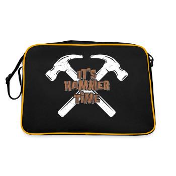 Carpentry Beat - Hammer Time est là - Sac Retro - noir/or - Dos