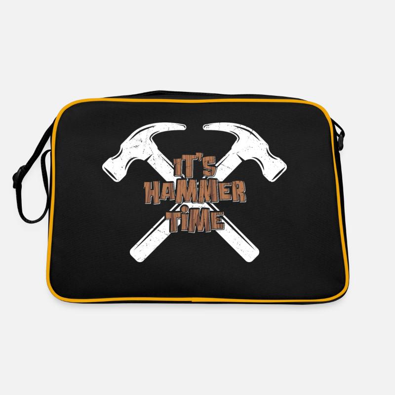 Carpentry Beat - Hammer Time Is Here Retro Tasche