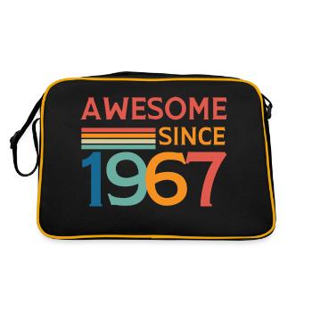 Awesome since 1967 - Sac Retro - noir/or - Dos