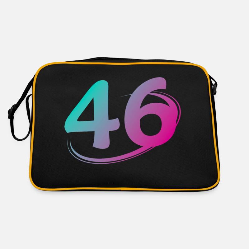 Number 46 multicolor Retro Bag