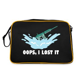 oups je l’ai perdu Design pour un fan d’armes à feu - Sac Retro - noir/or - Dos
