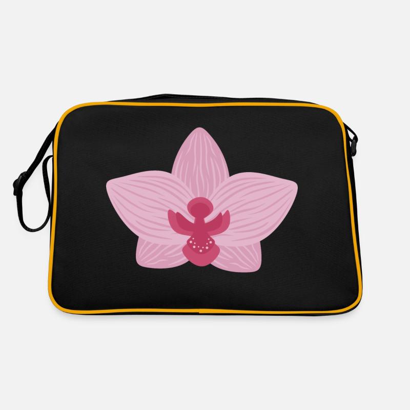 Orchidée lilas Sac Retro