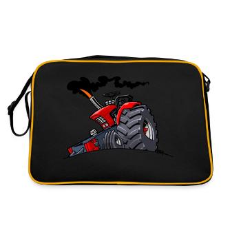 1294 DRAWSMALL RUS ROUGE - Sac Retro - noir/or - Dos
