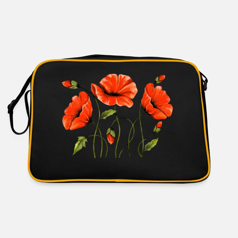 Fleur - Sac Retro - noir/or