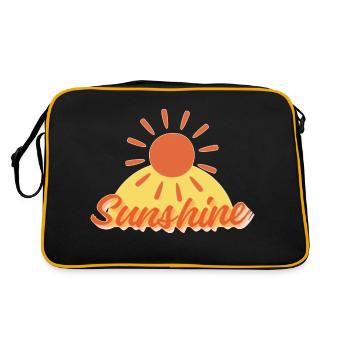 The sun shines - Retro Bag - black/gold - Back