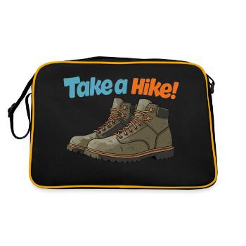 TAKE A HIKE! - Retro Bag - black/gold - Back