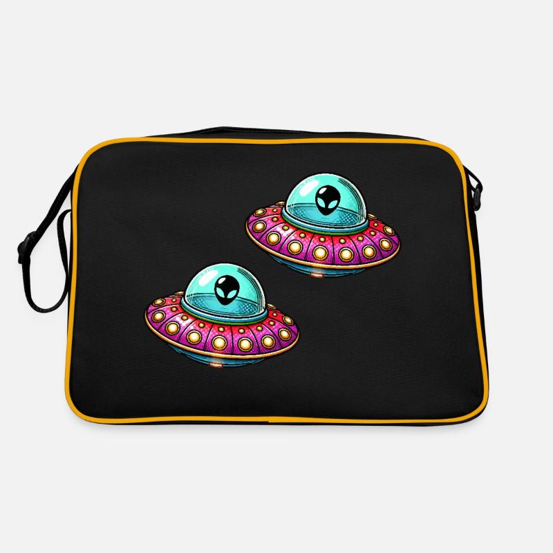 ufo comic 2 Retro Tasche