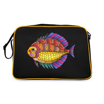 Poisson - Sac Retro - noir/or - Dos