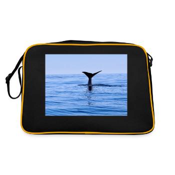 Wal - Retro Tasche - Schwarz/Gold - Hinten