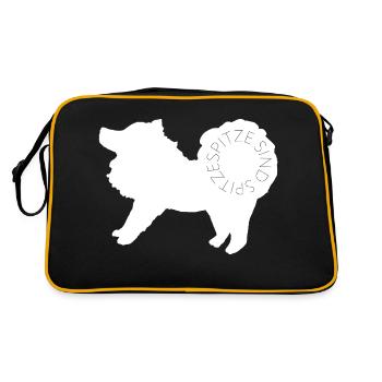 Spitze sind spitze! White - Retro Tasche - Schwarz/Gold - Hinten