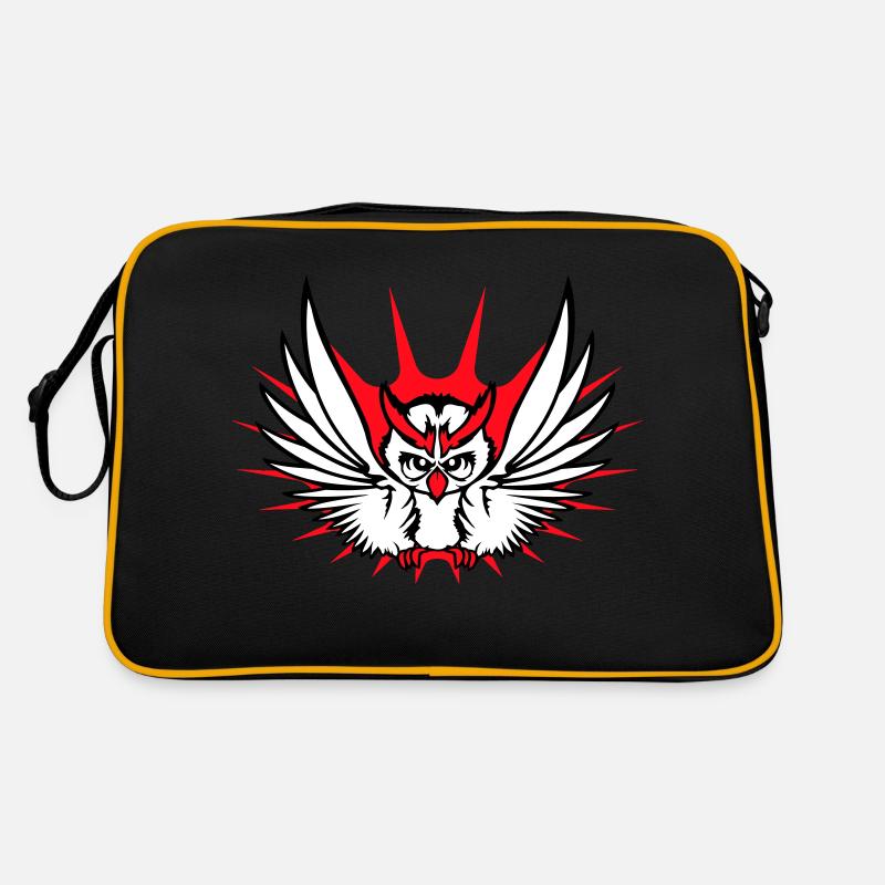 Owl Bird Eagle Owl Night Bird Barn Owl Flying Cool Retro Bag