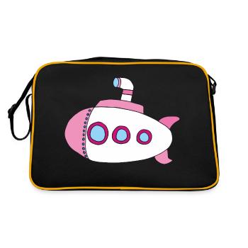Submarine Pink - Retro Bag - black/gold - Back