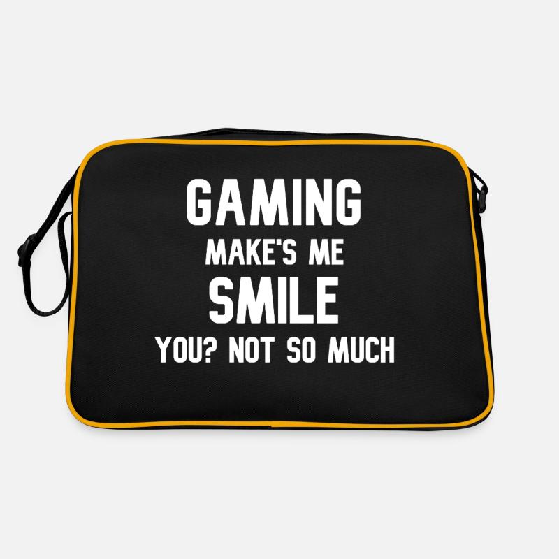 GamingmakesmeSmile - Retro Bag - black/gold