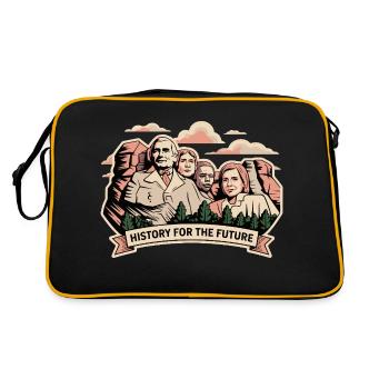 HISTOIRE POUR L’AVENIR - Sac Retro - noir/or - Dos