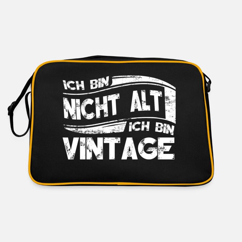 Ich bin Vintage Retro Tasche