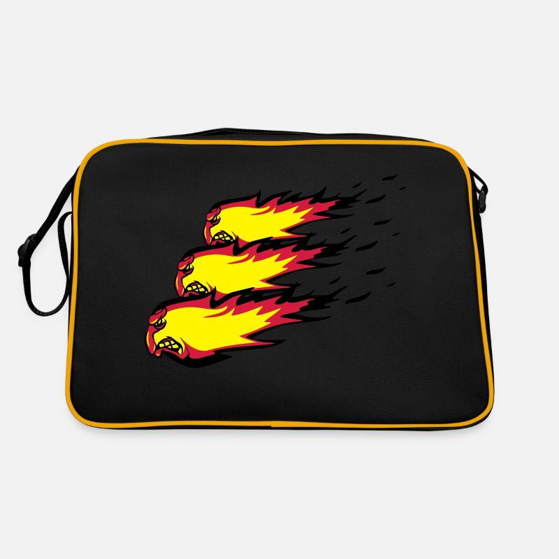 Fire flame formation de boule de feu agro Sac Retro