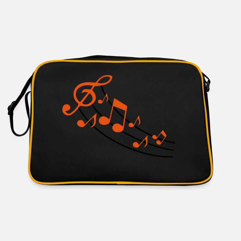 music notes design Retro Tasche