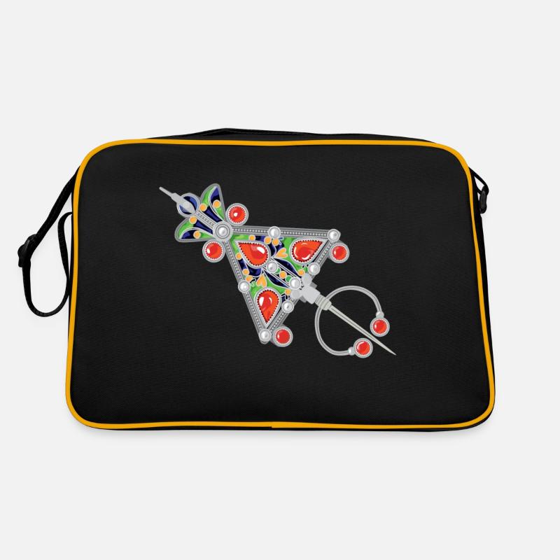 Bijoux kabyle - Sac Retro - noir/or