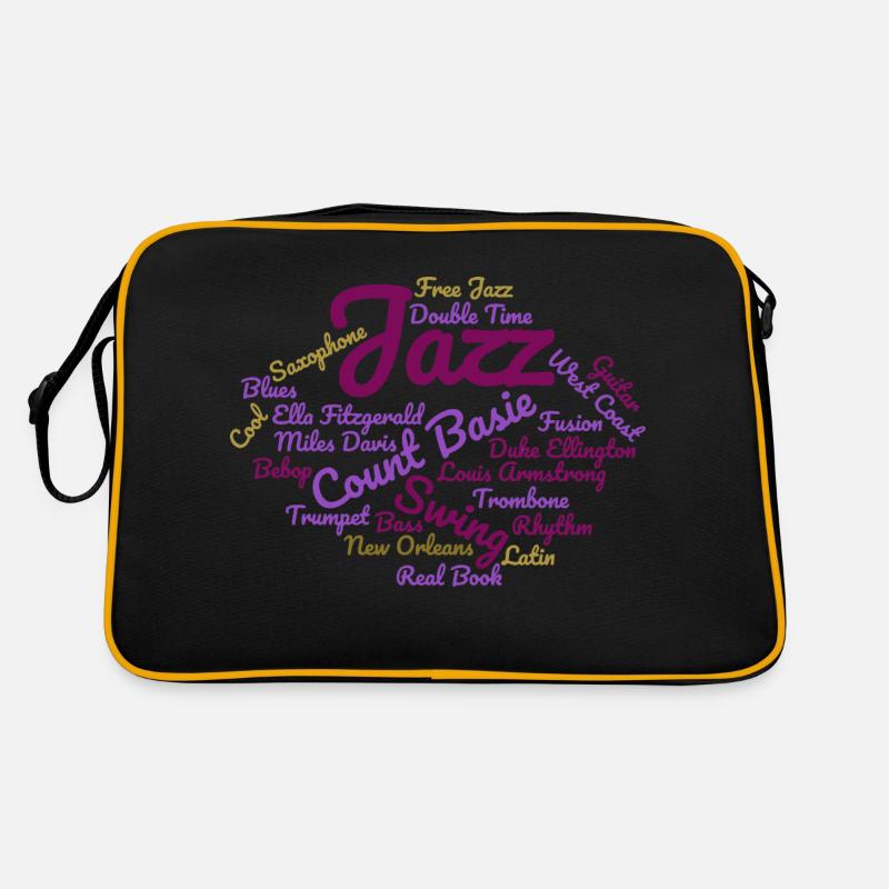 Jazz Tag Cloud violet Sac Retro