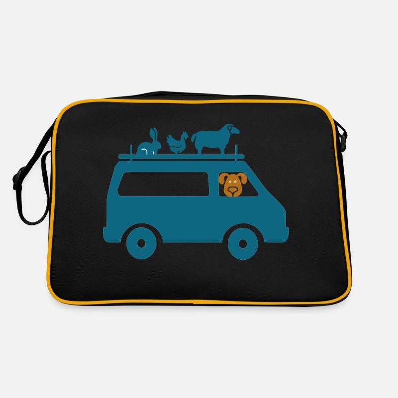 Van Animals - Retro Tasche - Schwarz/Gold