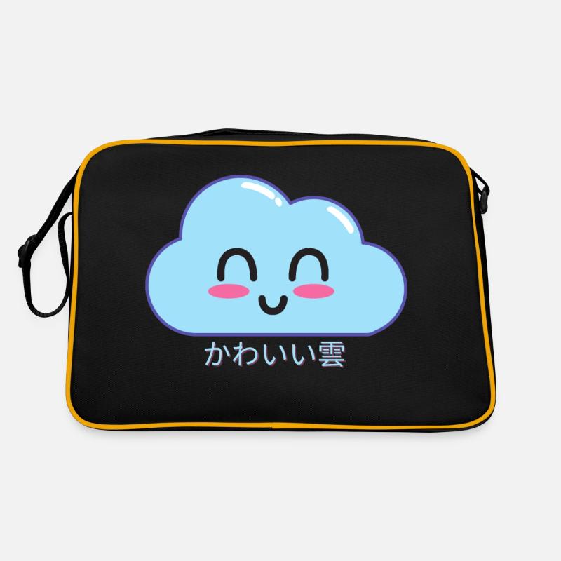 kawaii clouds Retro Bag