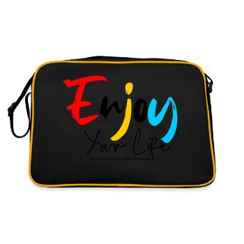 Enjoy Your Life - Sac Retro - noir/or - Dos