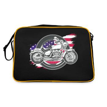 motorcycle moto - Sac Retro - noir/or - Dos