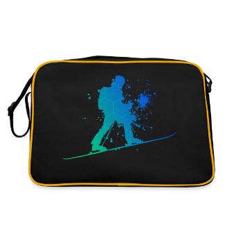 Ski de randonnée pour hommes Ski Alpinisme - Sac Retro - noir/or - Dos