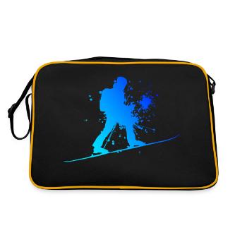 Ski Alpinisme Femmes Ski Tour Ski Ski De Randonnée - Sac Retro - noir/or - Dos